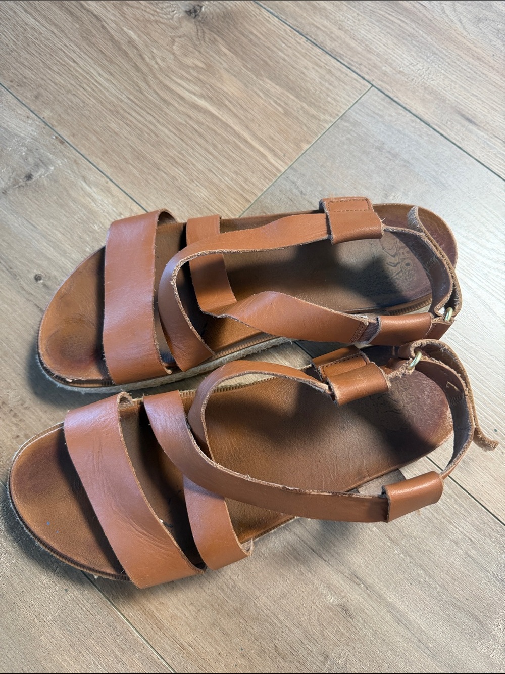 Brown Leather Strappy Sandals
